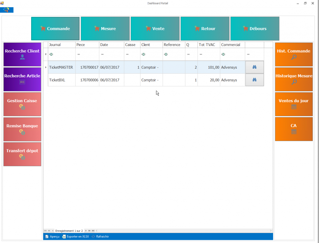 logiciel de gestion pour retail / commerce de détail / boutiques de mode